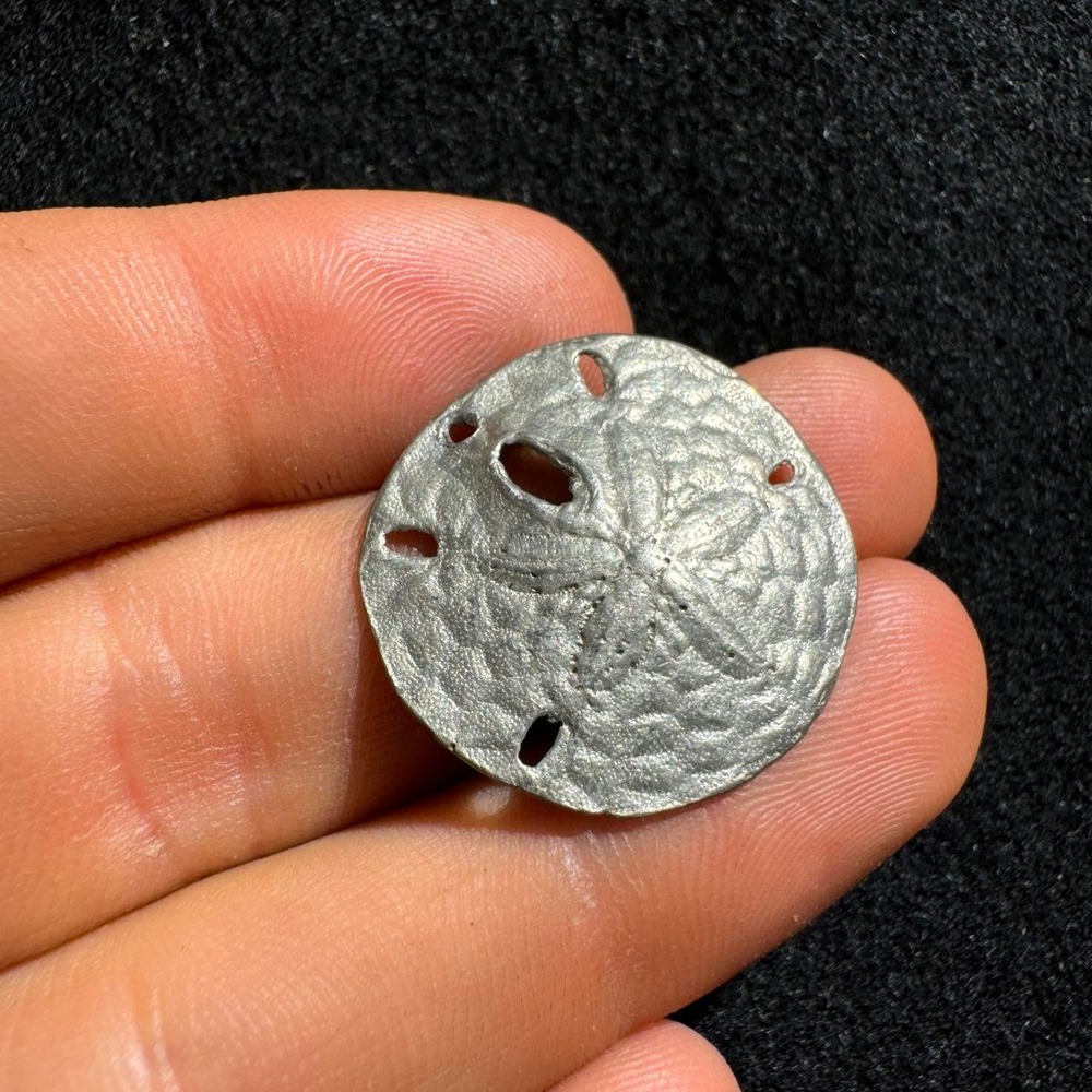 Unbranded Silver Tone Sand Dollar Charm Nautical Coastal Beach Jewelry Pendant